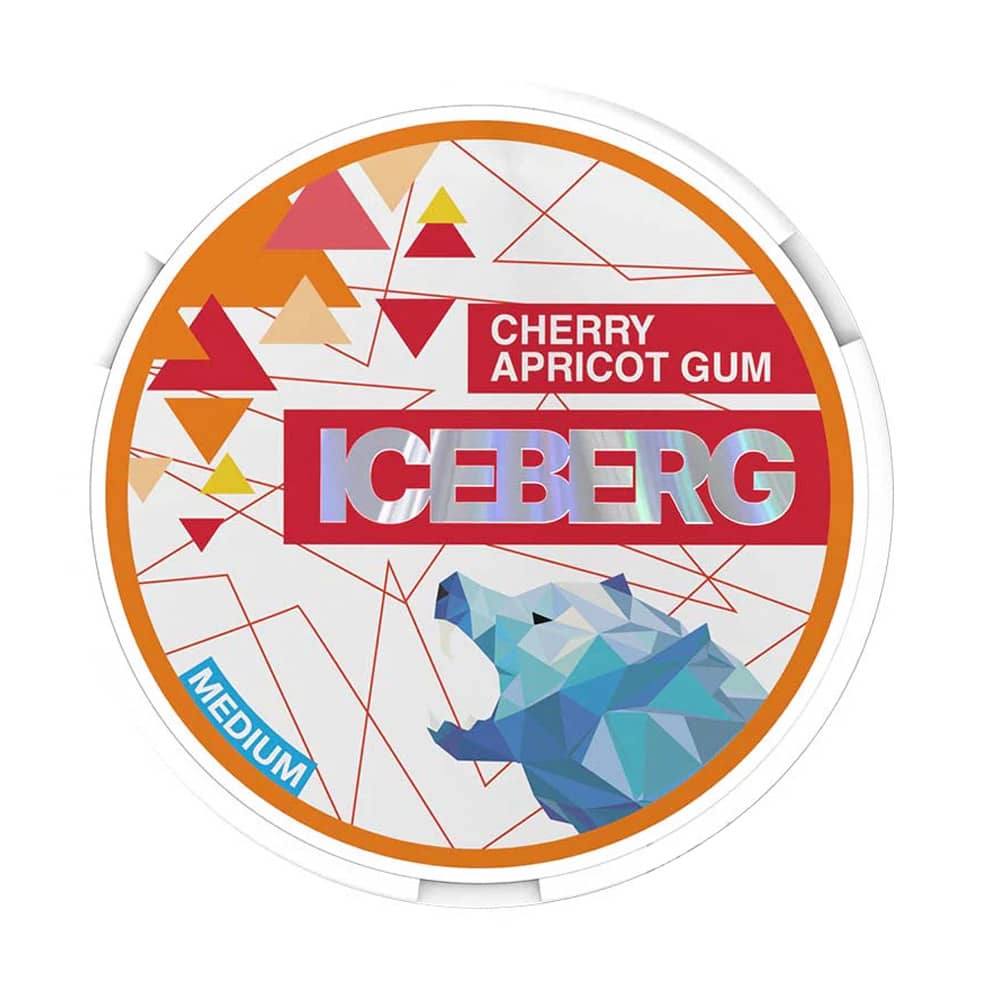 Iceberg - Cherry Apricot Gum | 10 Cans 50mg - Extra Strong