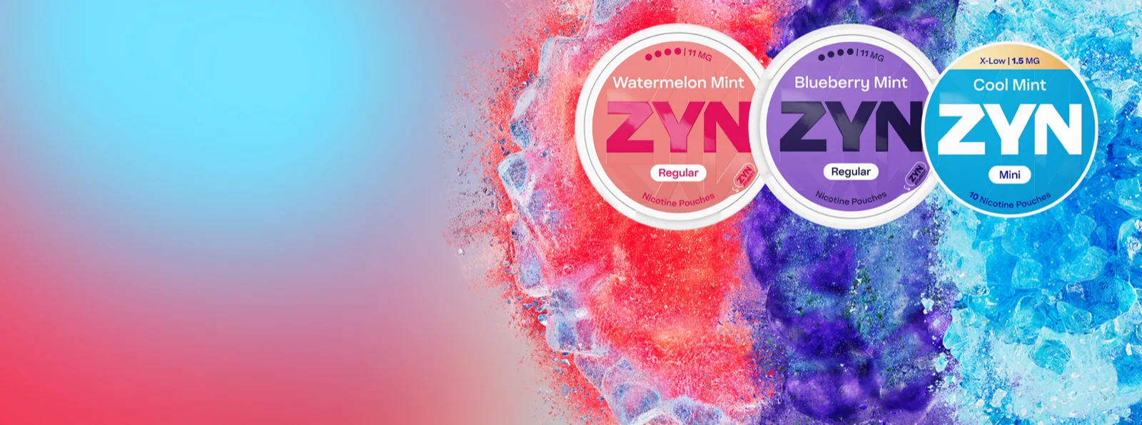 Official ZYN UK banner showing the 2026 nicotine pouch flavour range, the legal tobacco-leaf-free alternative to snus