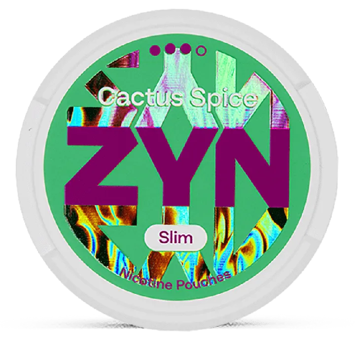 ZYN Cactus Spice nicotine pouches can, tobacco-free slim cactus lime and chilli pouches
